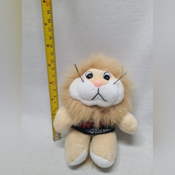 VTG DARE Daren Lion Plush w/ 1990s T-shirt Drug Awareness Education - Picture 5 of 5